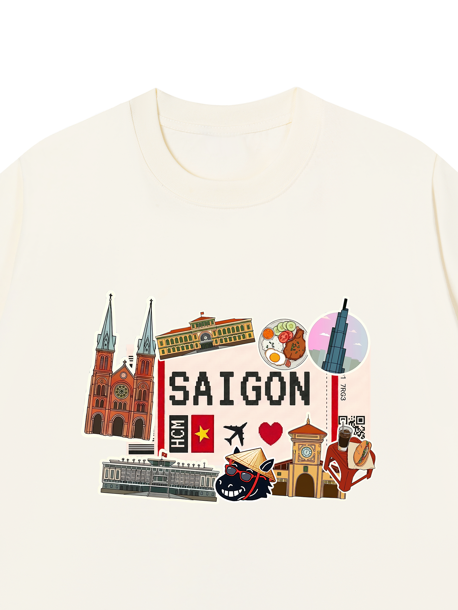 Áo Thun Relaxed Fit Du Lịch Sài Gòn