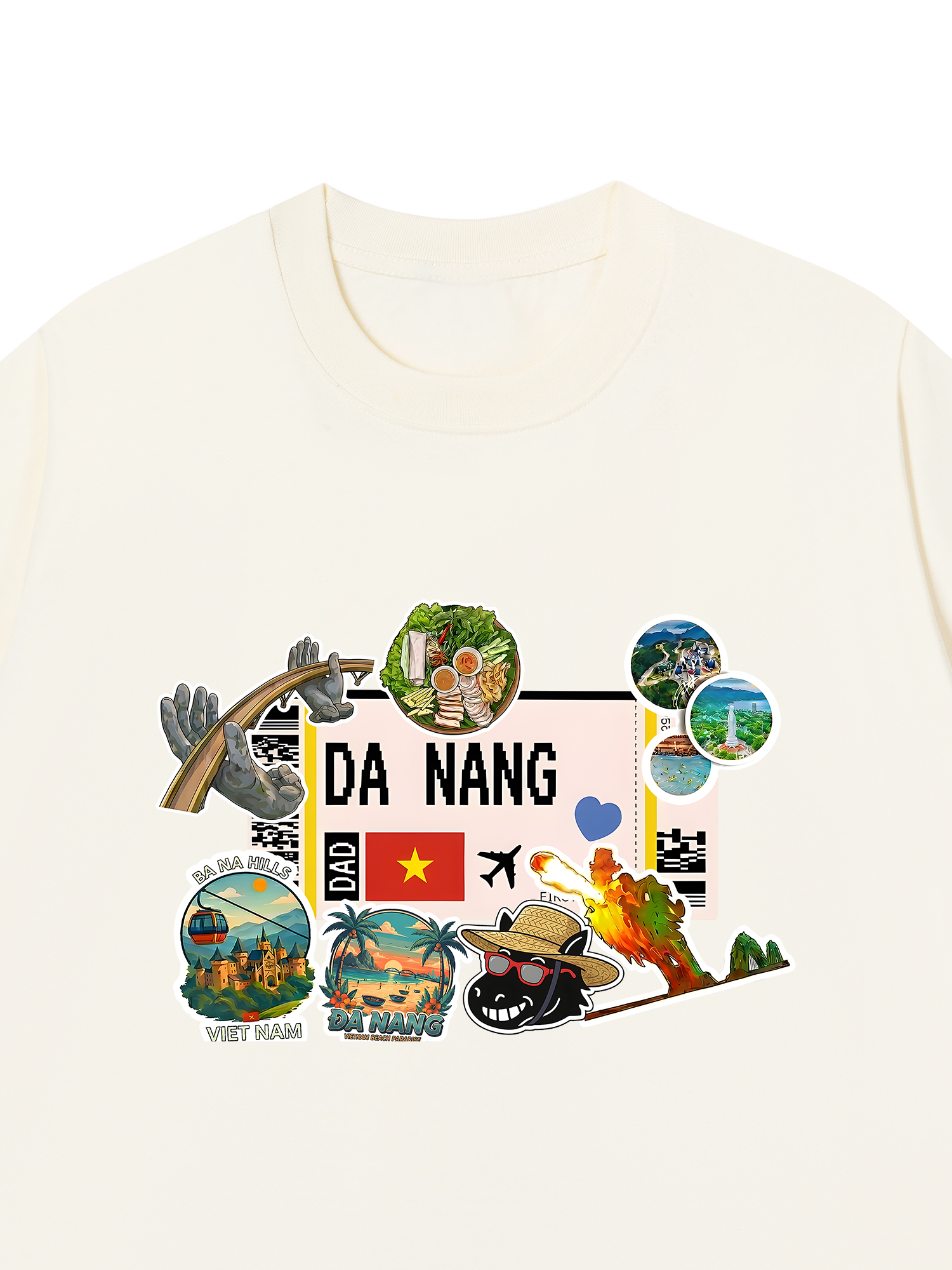 Áo Thun Relaxed Fit Du Lịch Đà Nẵng