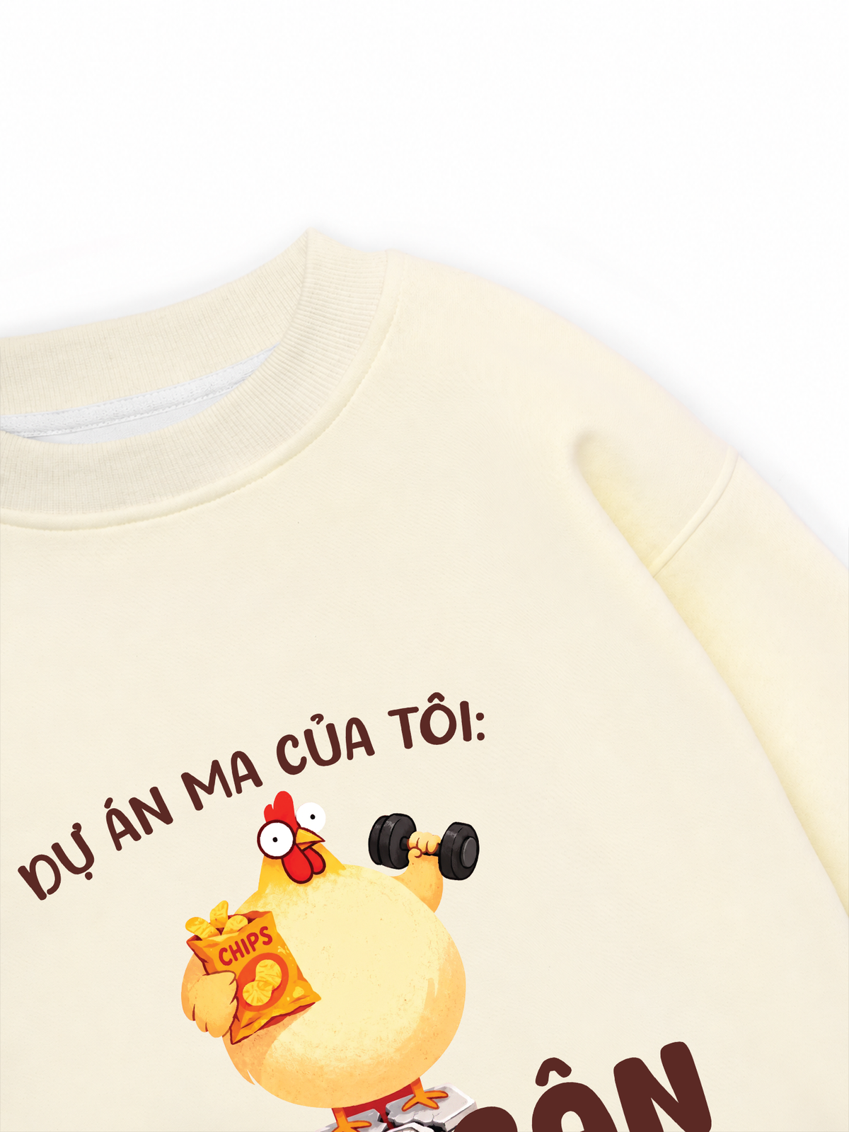 Áo Sweater Nỉ Hai Da Dự Án Ma Của Tôi Giảm Cân