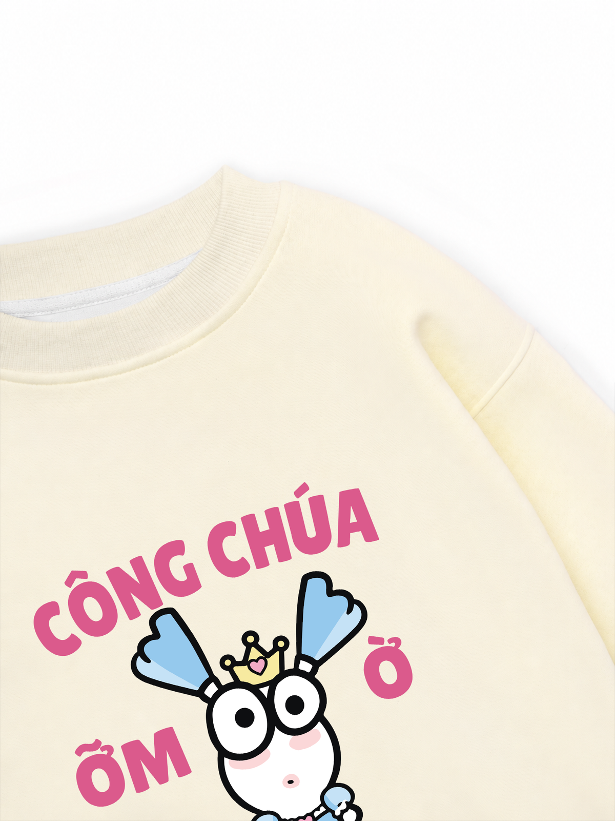 Áo Sweater Nỉ Hai Da Công Chúa Ỡm Ờ