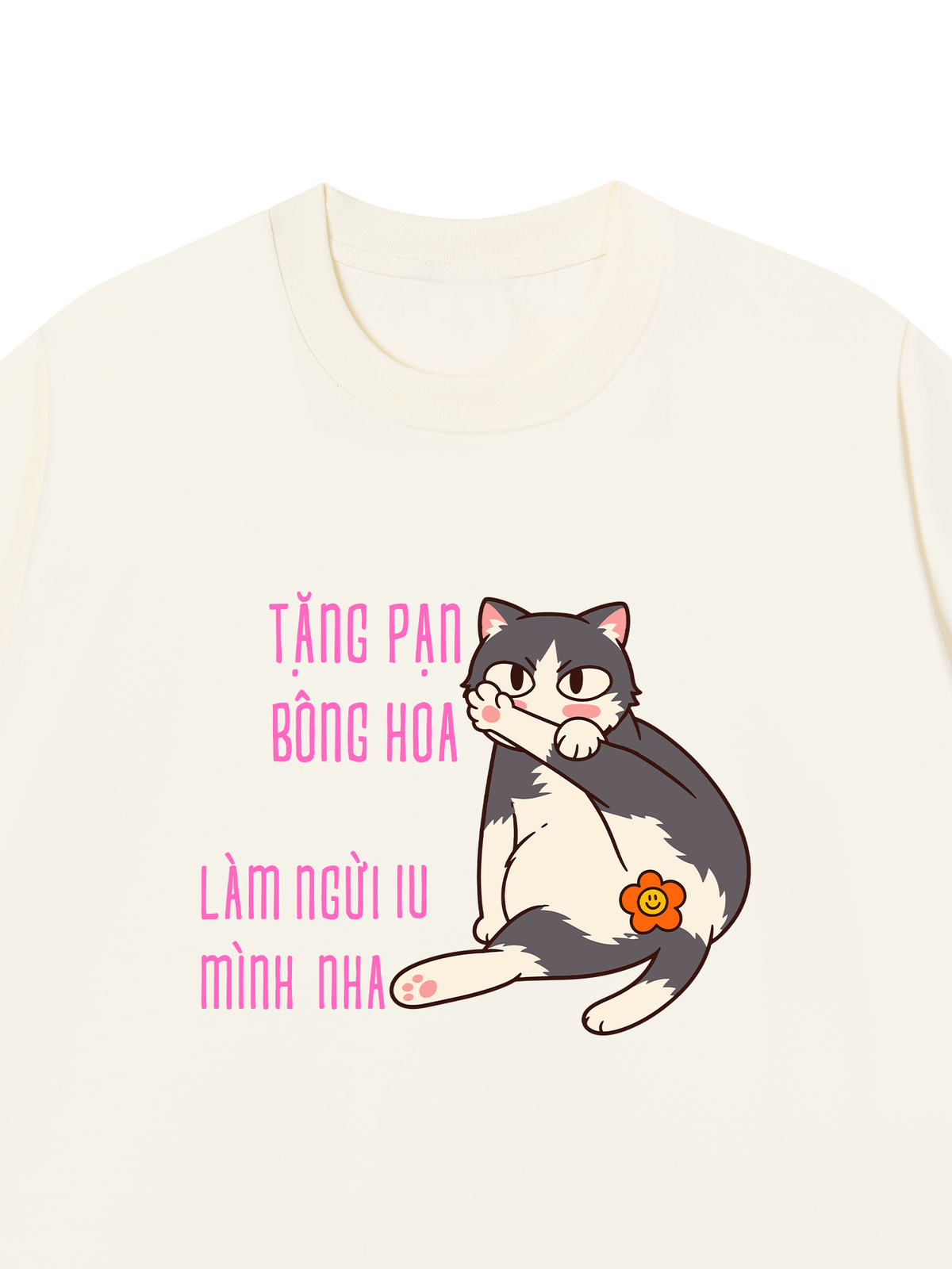 Áo Thun Relaxed Fit Tặng Bạn Bông Hoa