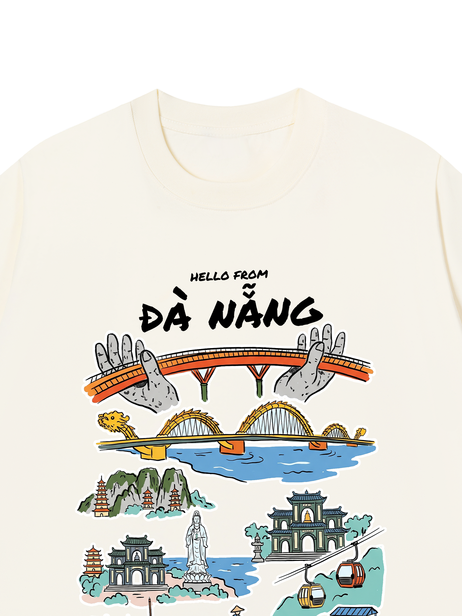 Áo Thun Relaxed Fit Hello From Đà Nẵng