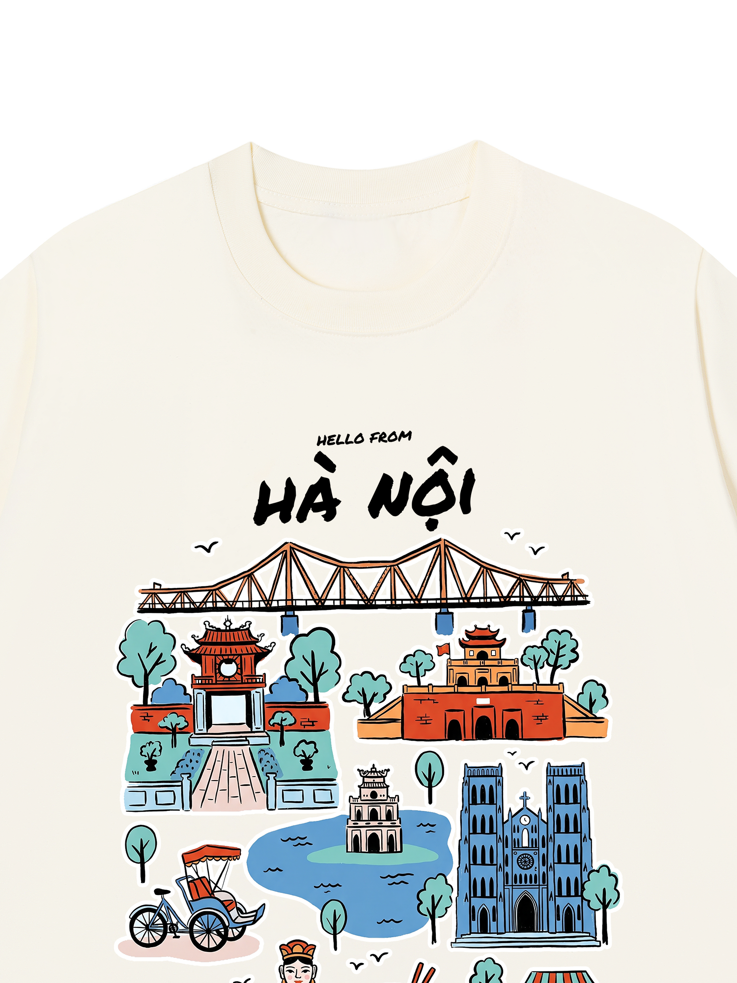 Áo Thun Relaxed Fit Hello From Hà Nội