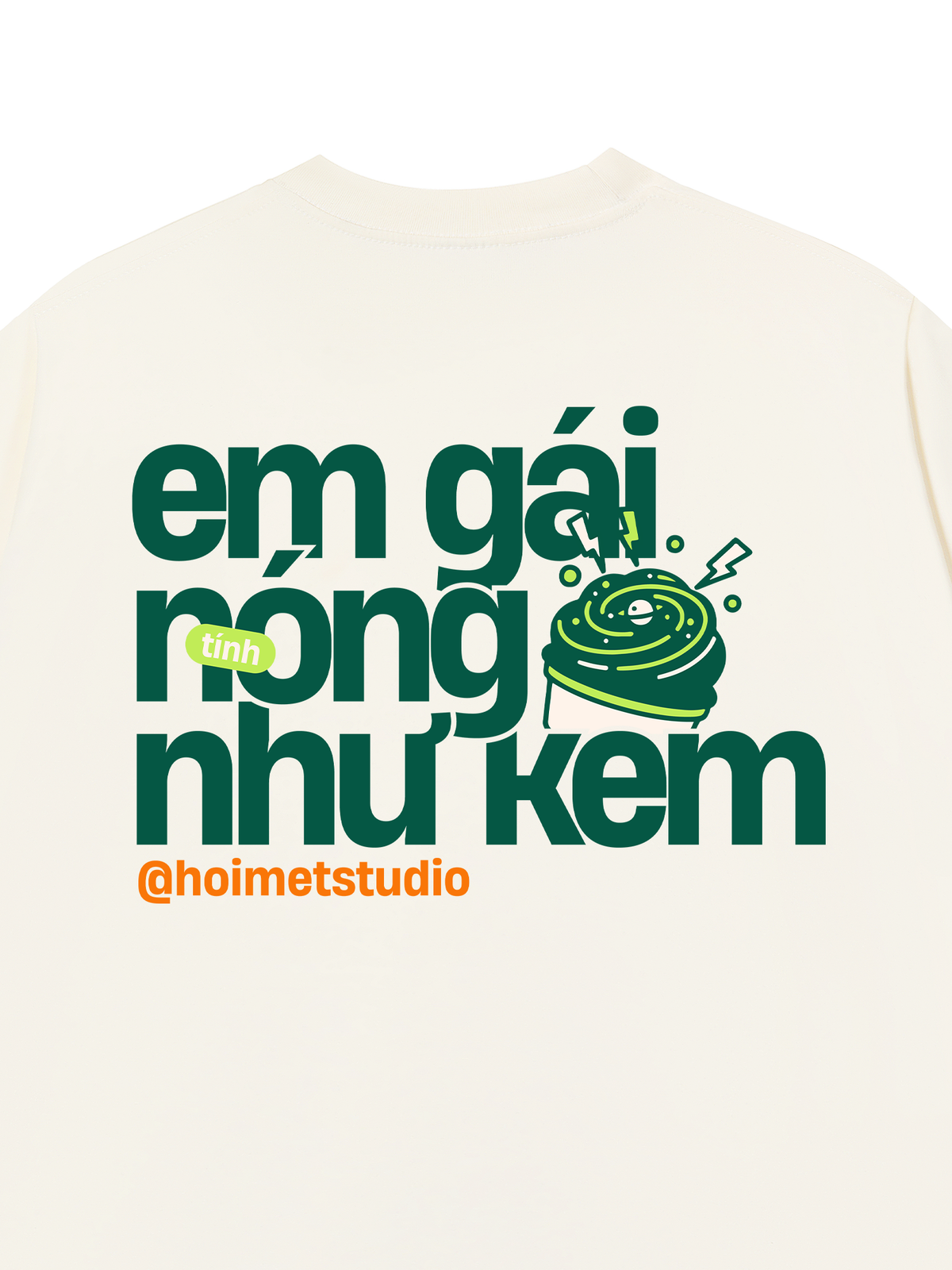 Áo Thun Relaxed Fit Em Gái Tính Nóng Như Kem