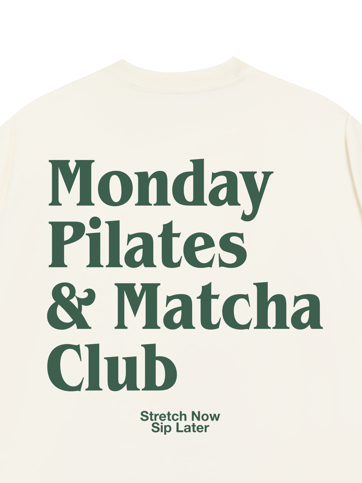 Áo Thun Relaxed Fit Monday Pilates & Matcha