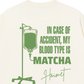 Áo Thun Relaxed Fit Blood Type Is Matcha