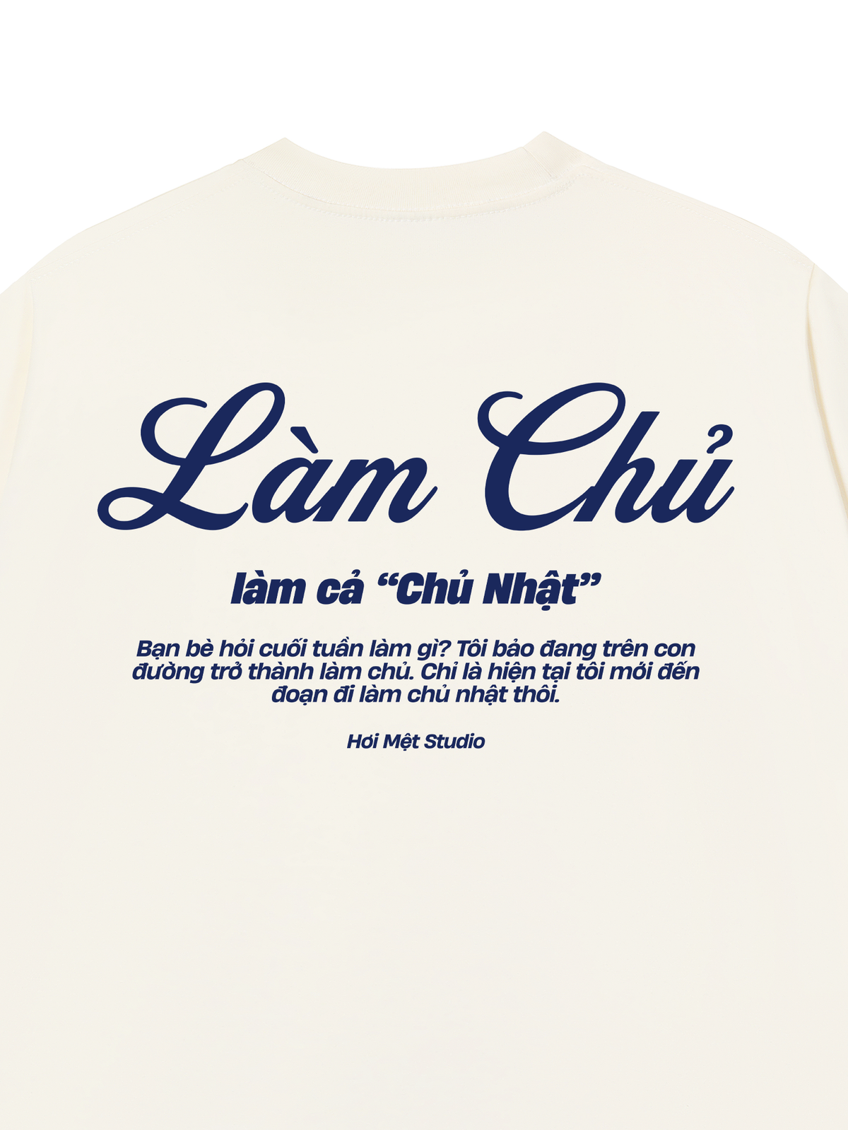 Áo Thun Relaxed Fit Làm Cả Chủ Nhật