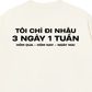 Áo Thun Relaxed Fit Nhậu 3 Ngày 1 Tuần