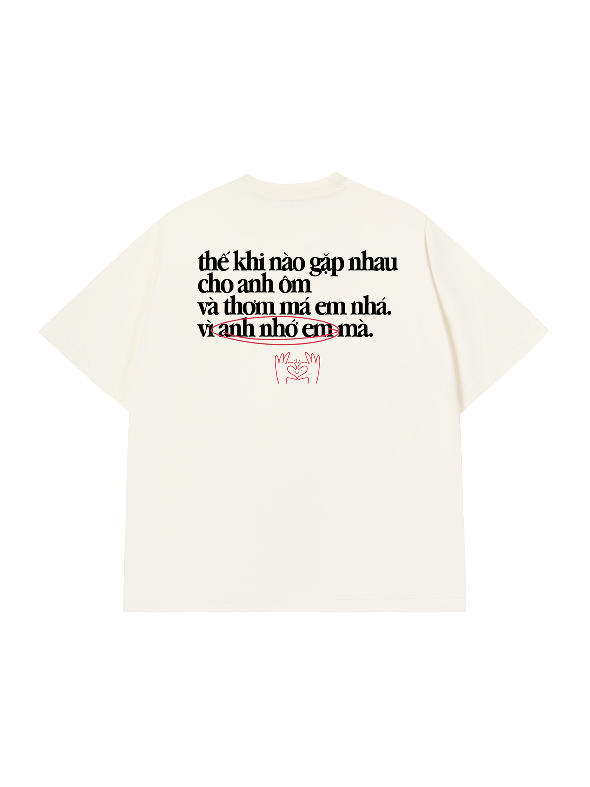 Áo Thun Relaxed Fit Anh Nhớ Em