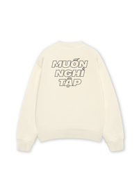 Áo Sweater Nỉ Hai Da Muốn Nghỉ Tập Tạ