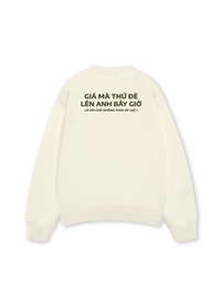 Áo Sweater Nỉ Hai Da Đè Lên Anh