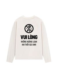 Áo Dài Tay Vui Lòng Không Hoảng Loạn Khi Thấy Gái Xinh