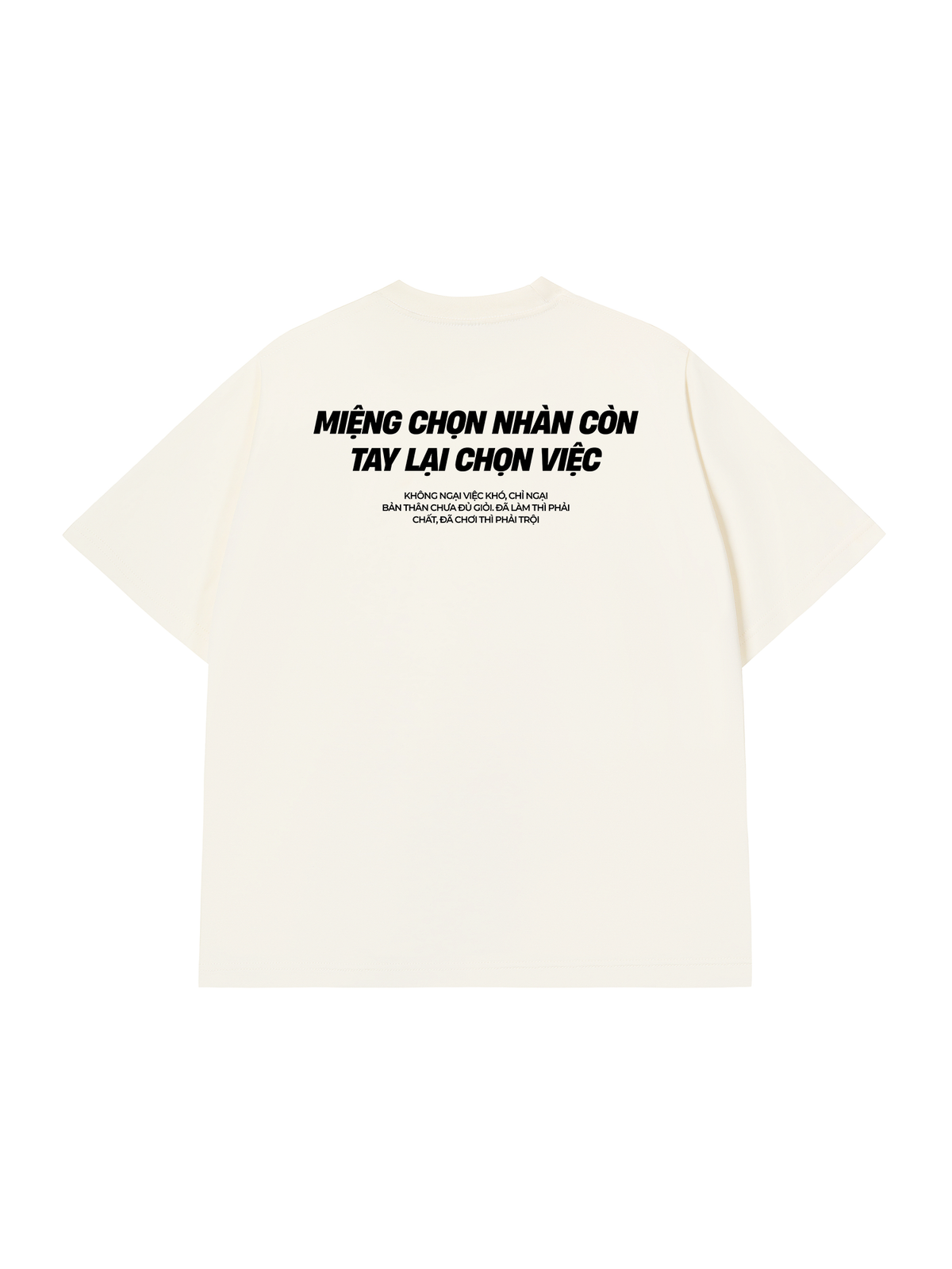 Áo Thun Relaxed Fit Miệng Chọn Nhàn Tay Chọn Việc