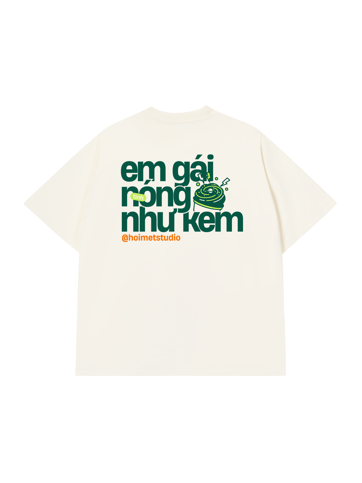 Áo Thun Relaxed Fit Em Gái Tính Nóng Như Kem