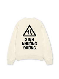 Áo Sweater Nỉ Hai Da Xinh Nhường Đường