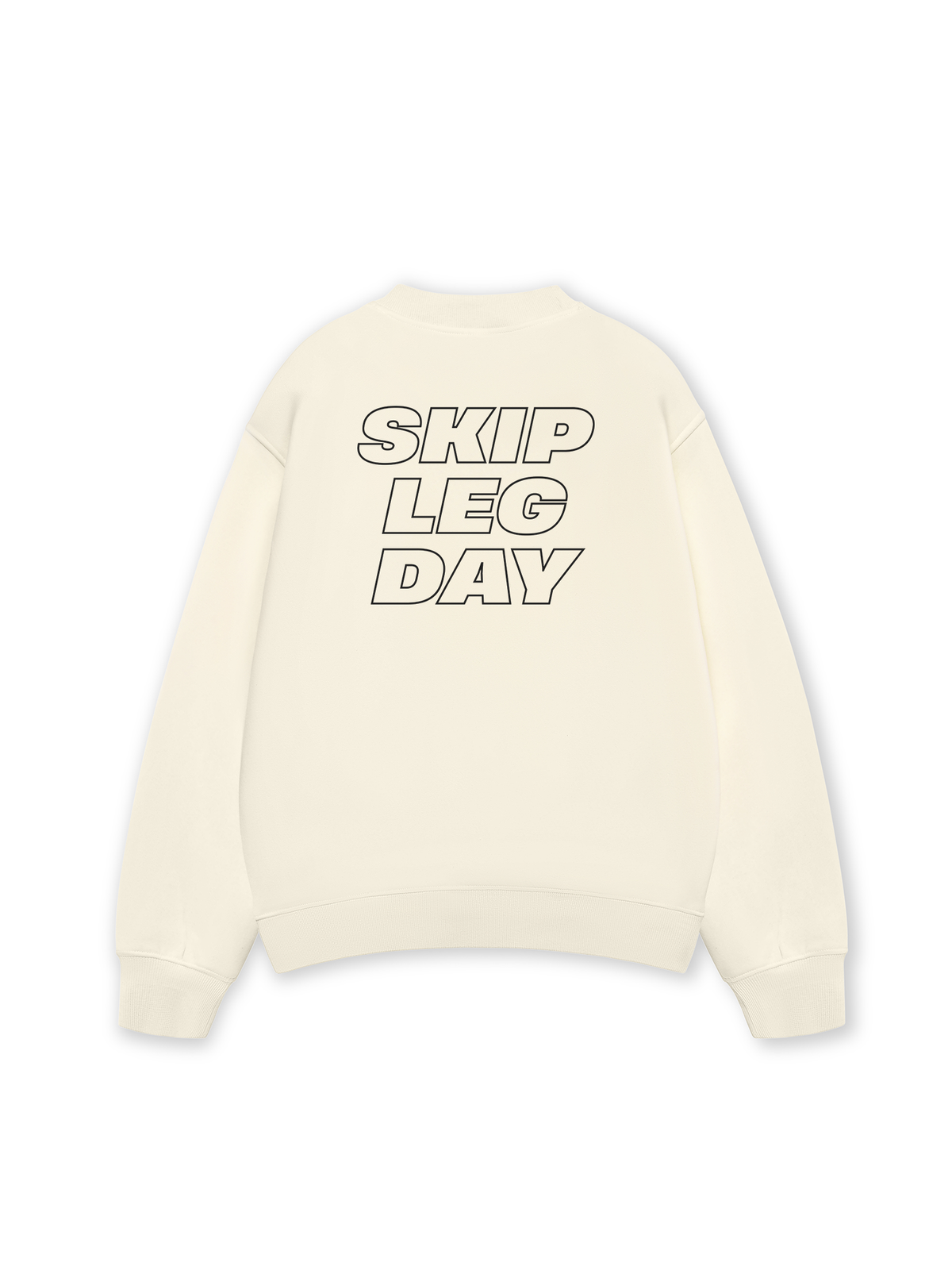 Áo Sweater Nỉ Hai Da Skip Leg Day