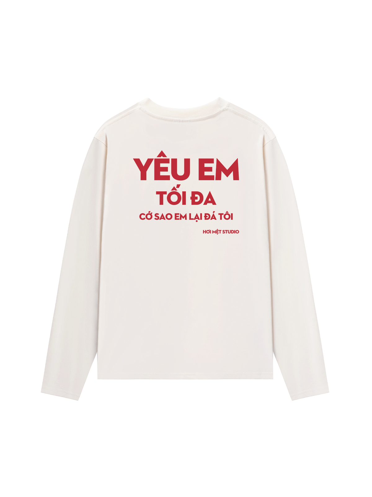 Áo Dài Tay Yêu Em Tối Đa