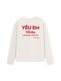 Áo Dài Tay Yêu Em Tối Đa