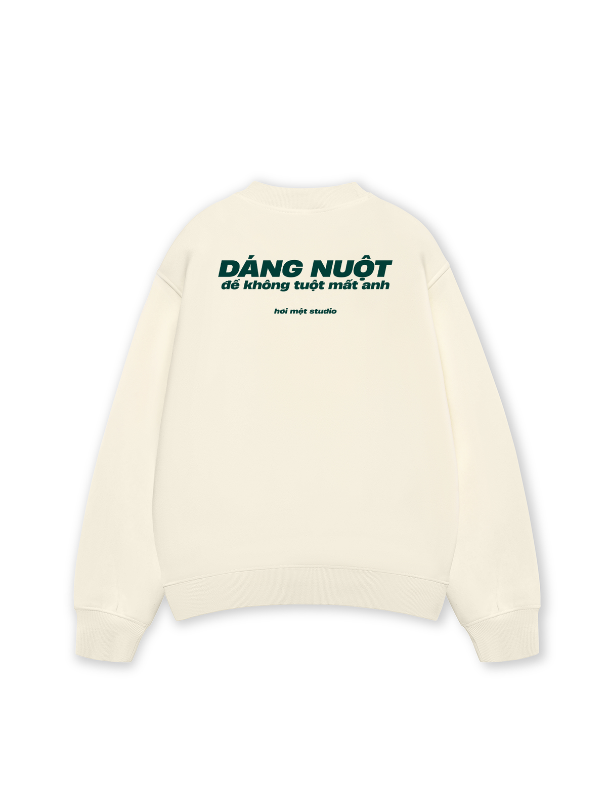 Áo Sweater Nỉ Hai Da Dáng Nuột Không Tuột Mất Anh