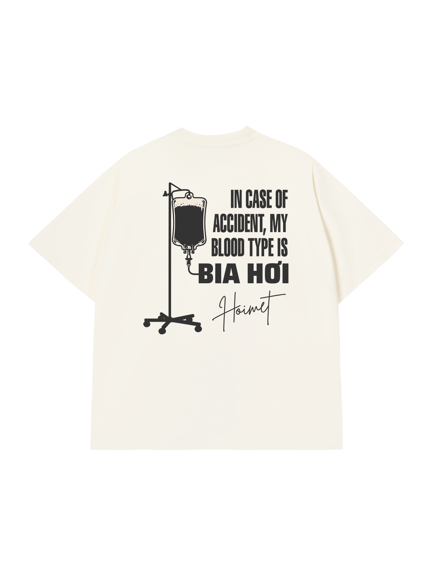 Áo Thun Relaxed Fit Blood Type Is Bia Hơi