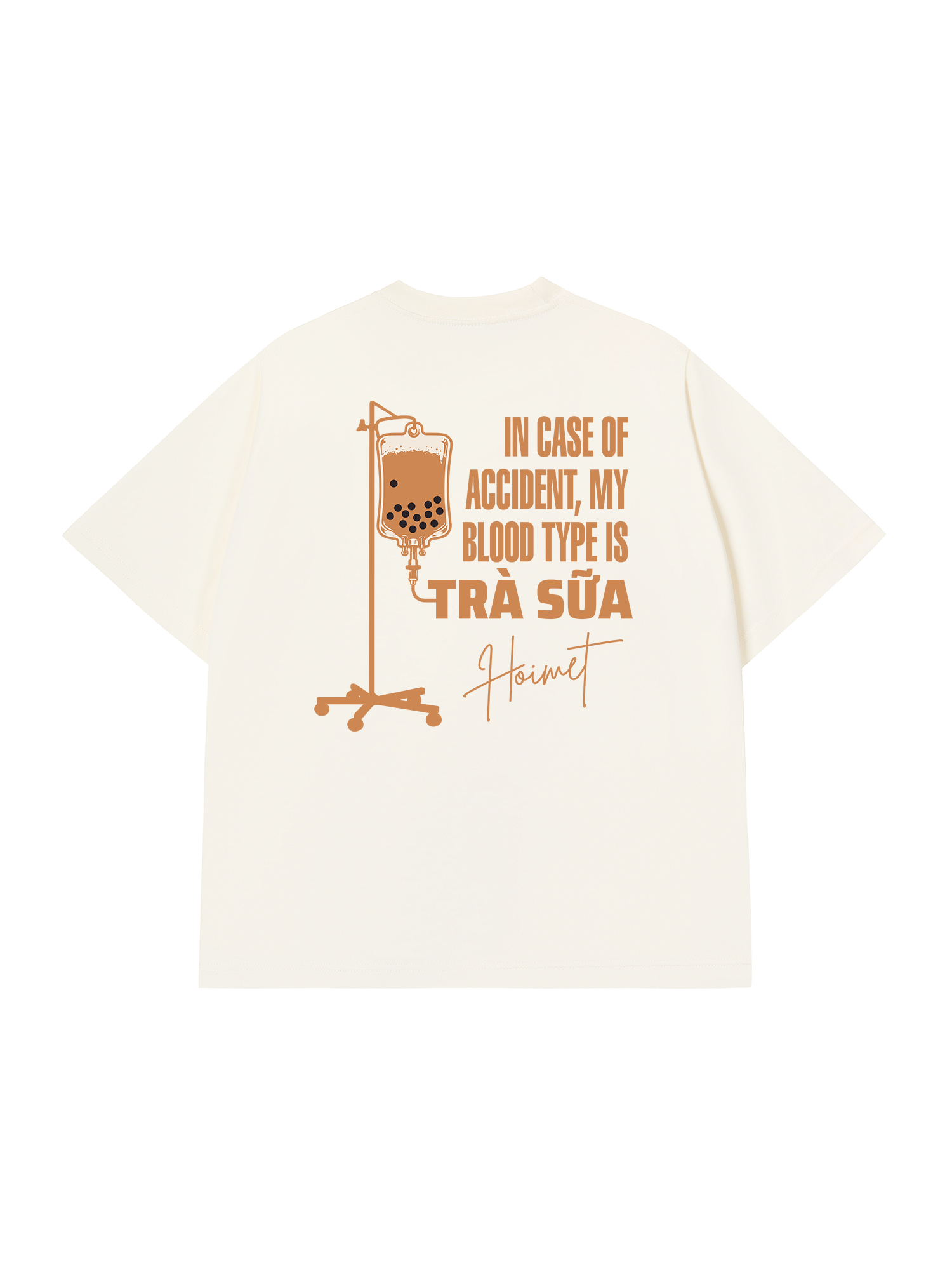 Áo Thun Relaxed Fit Blood Type Is Trà Sữa