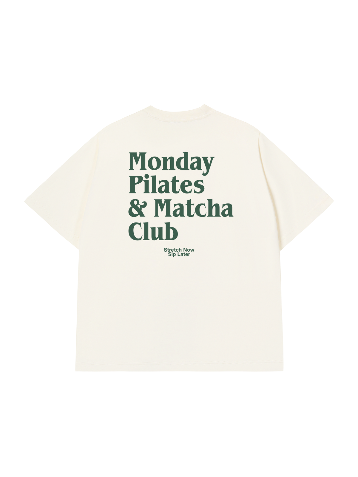 Áo Thun Relaxed Fit Monday Pilates & Matcha