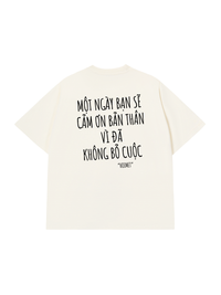 Áo Thun Relaxed Fit Cảm Ơn Bản Thân