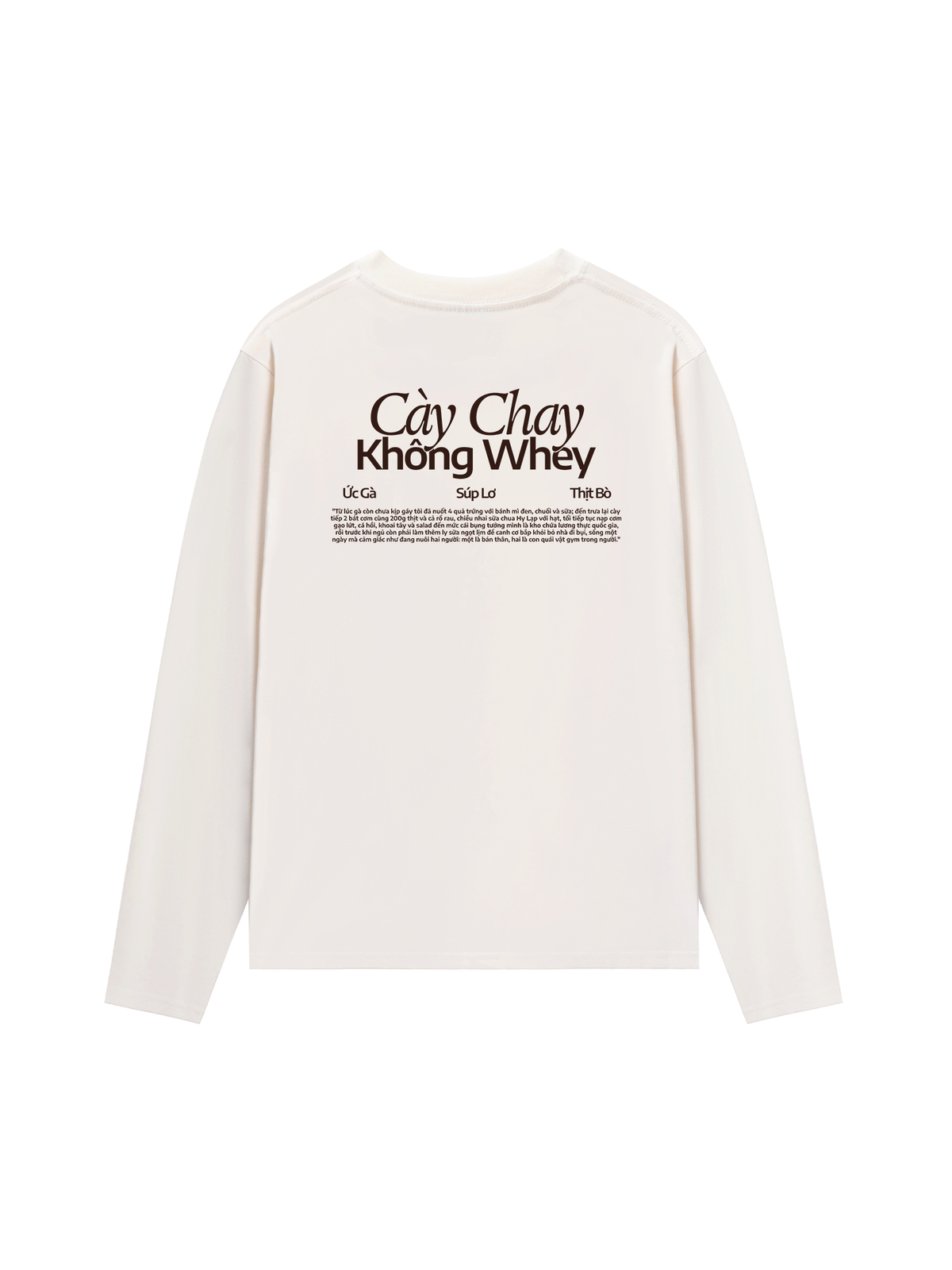 Áo Dài Tay Cày Chay Không Whey