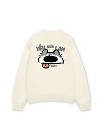 Áo Sweater Nỉ Hai Da Yêu Nữa Làm Chó