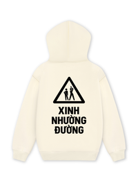 Áo Hoodie Nỉ Hai Da Xinh Nhường Đường