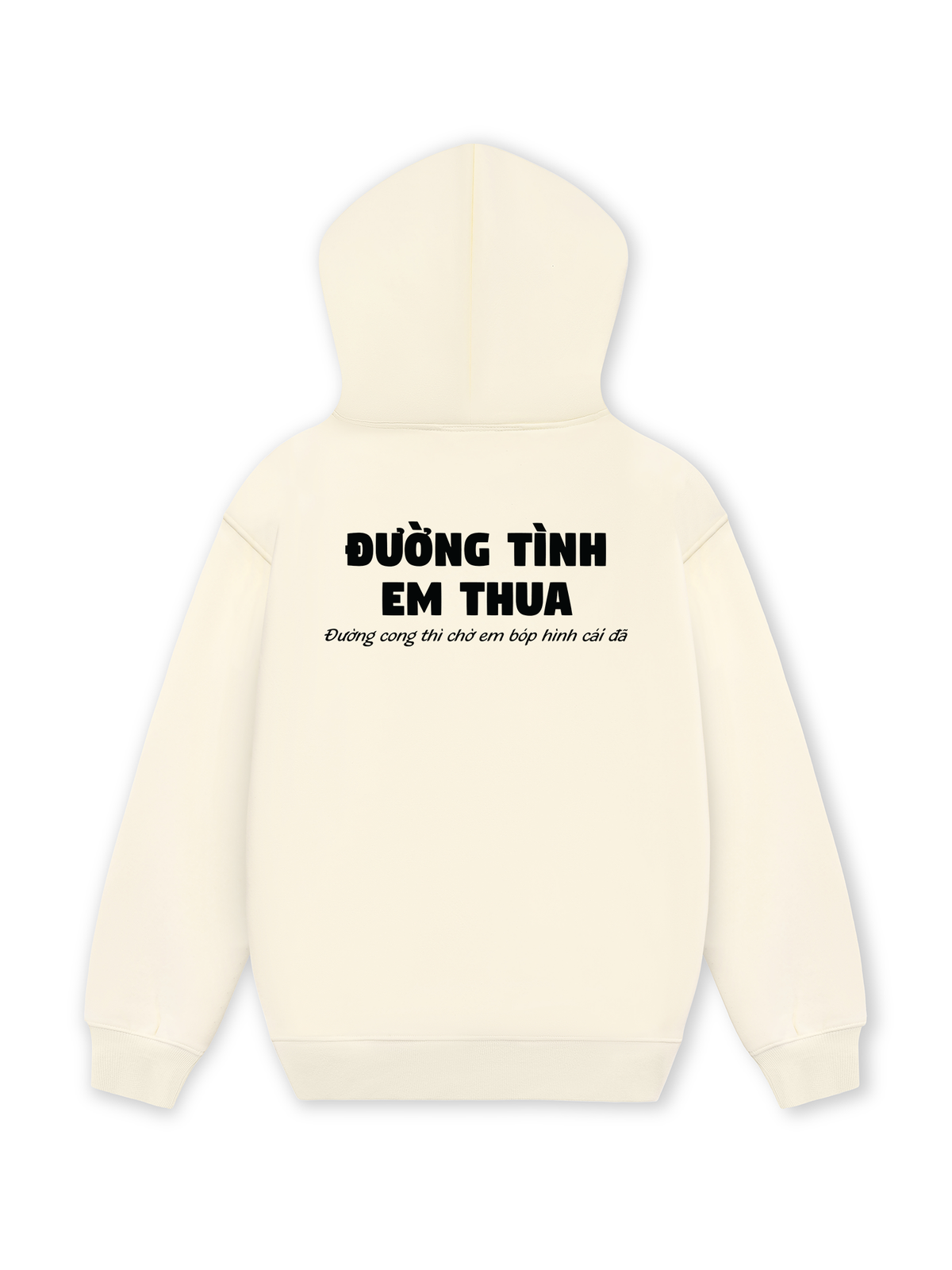Áo Hoodie Nỉ Hai Da Đường Tình Em Thua
