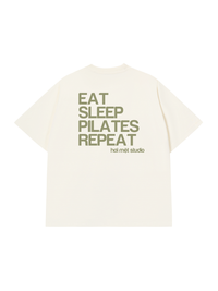 Áo Thun Relaxed Fit Eat Sleep Pilates Repeat