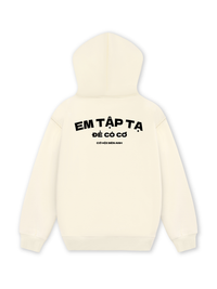 Áo Hoodie Nỉ Hai Da Em Tập Tạ