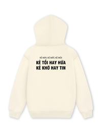 Áo Hoodie Nỉ Hai Da Kẻ Mày Kẻ Mắt Kẻ Môi