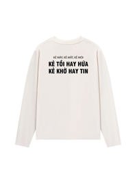 Áo Dài Tay Kẻ Mày Kẻ Mắt Kẻ Môi