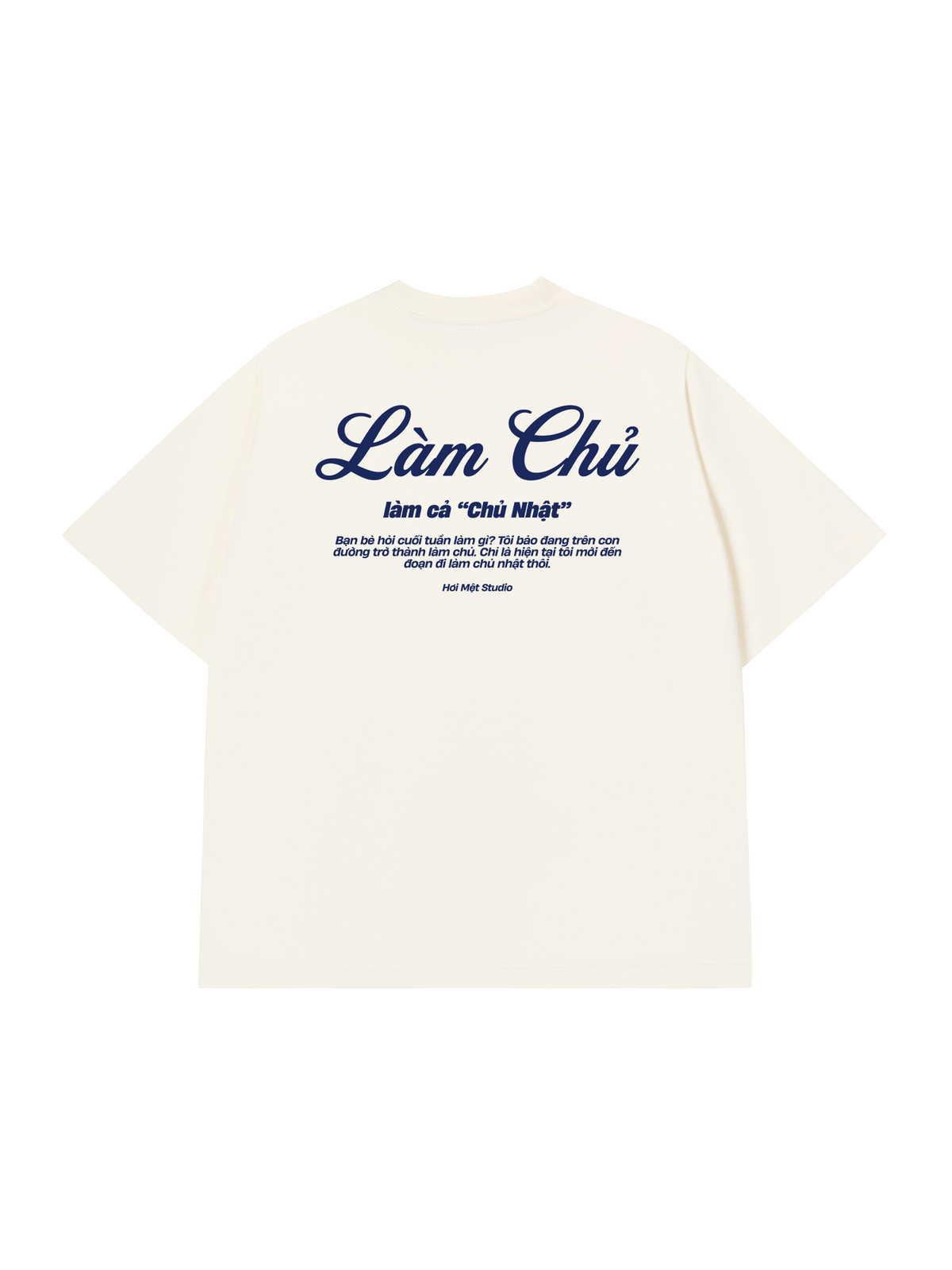 Áo Thun Relaxed Fit Làm Cả Chủ Nhật