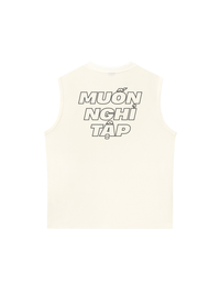 Áo Ba Lỗ Relaxed Fit Muốn Nghỉ Tập Tạ