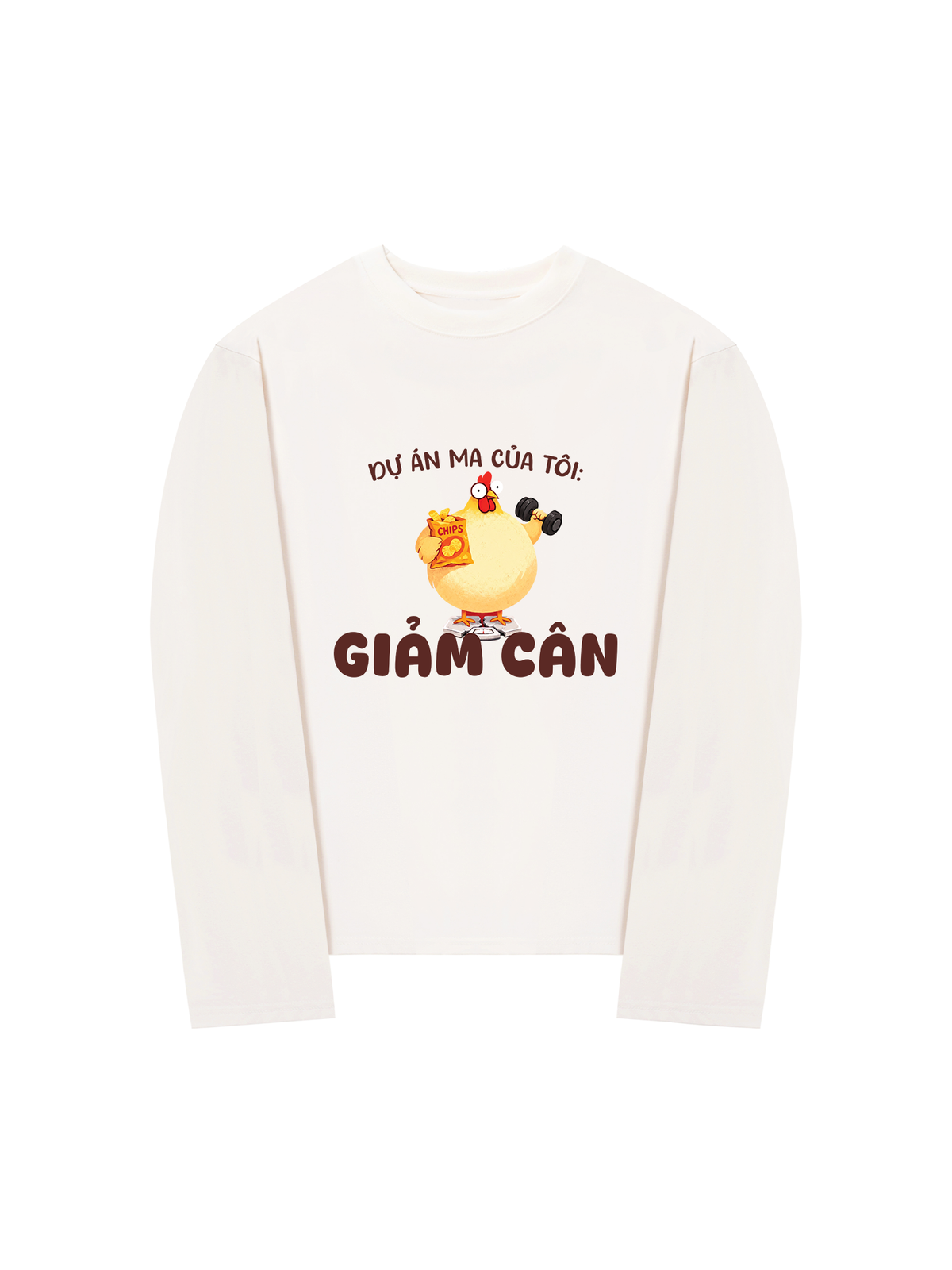 Áo Dài Tay Dự Án Ma Của Tôi Giảm Cân