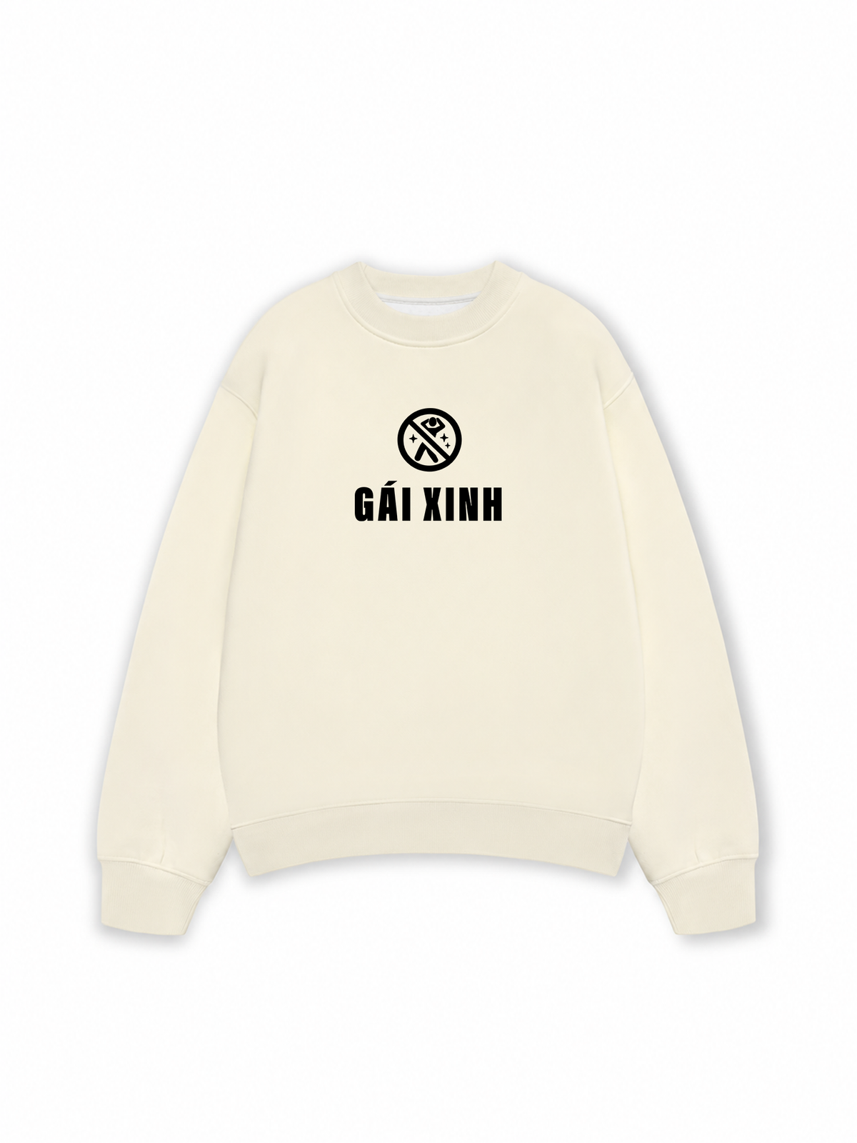 Áo Sweater Nỉ Hai Da Vui Lòng Không Hoảng Loạn Khi Thấy Gái Xinh