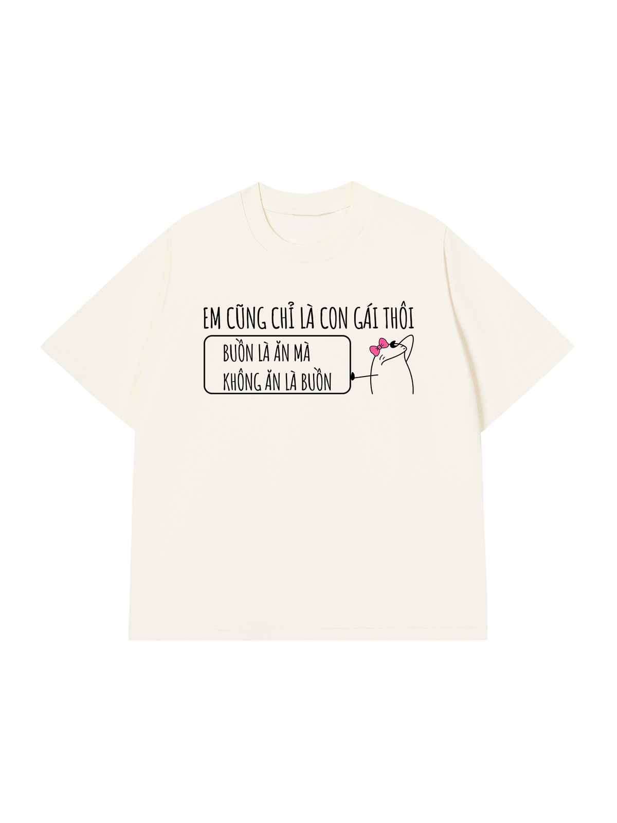 Áo Thun Relaxed Fit Em Cũng Là Con Gái Thôi