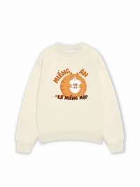 Áo Sweater Nỉ Hai Da Miếng Ăn Là Miếng Mập