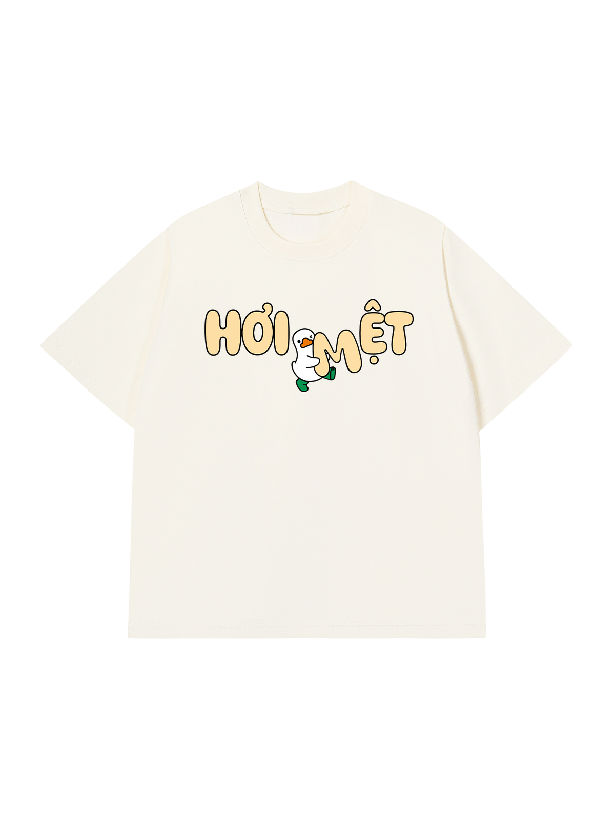 Áo Thun Relaxed Fit Vịt Hơi Mệt