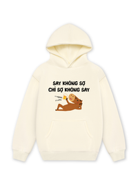 Áo Hoodie Nỉ Hai Da Say Không Sợ