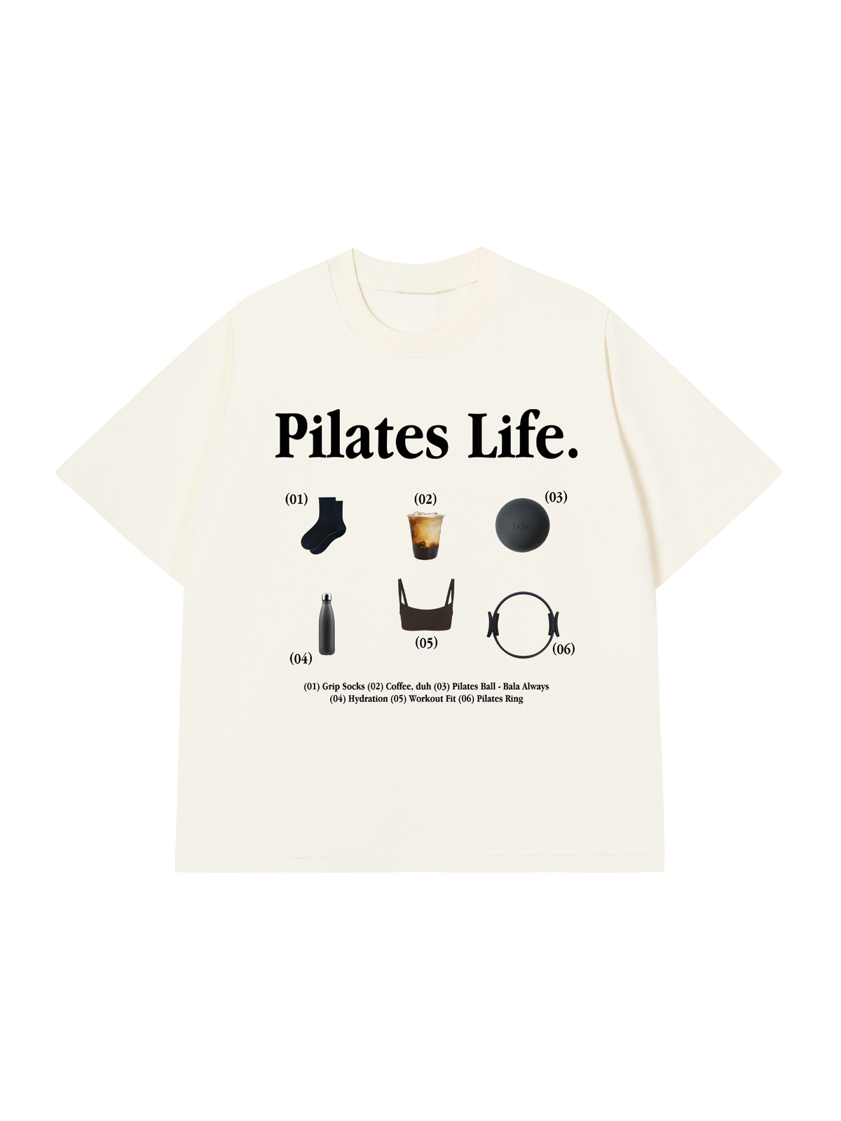 Áo Thun Relaxed Fit Pilates Life