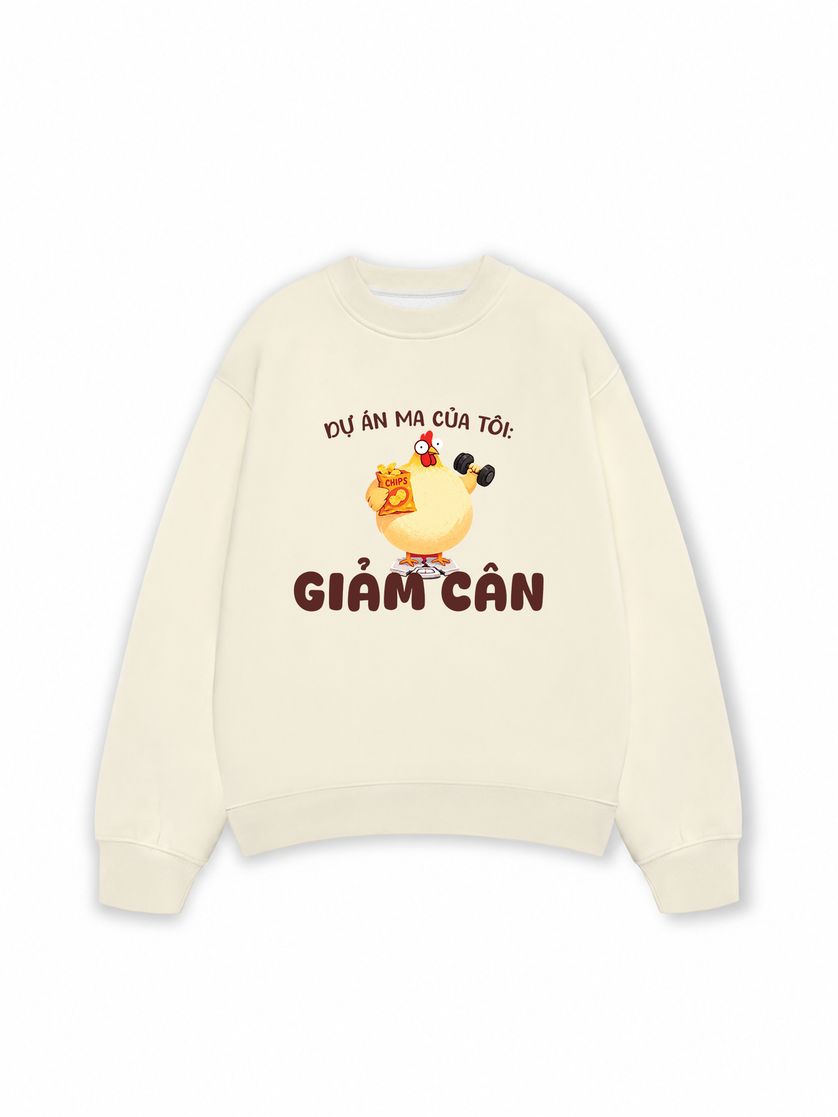 Áo Sweater Nỉ Hai Da Dự Án Ma Của Tôi Giảm Cân