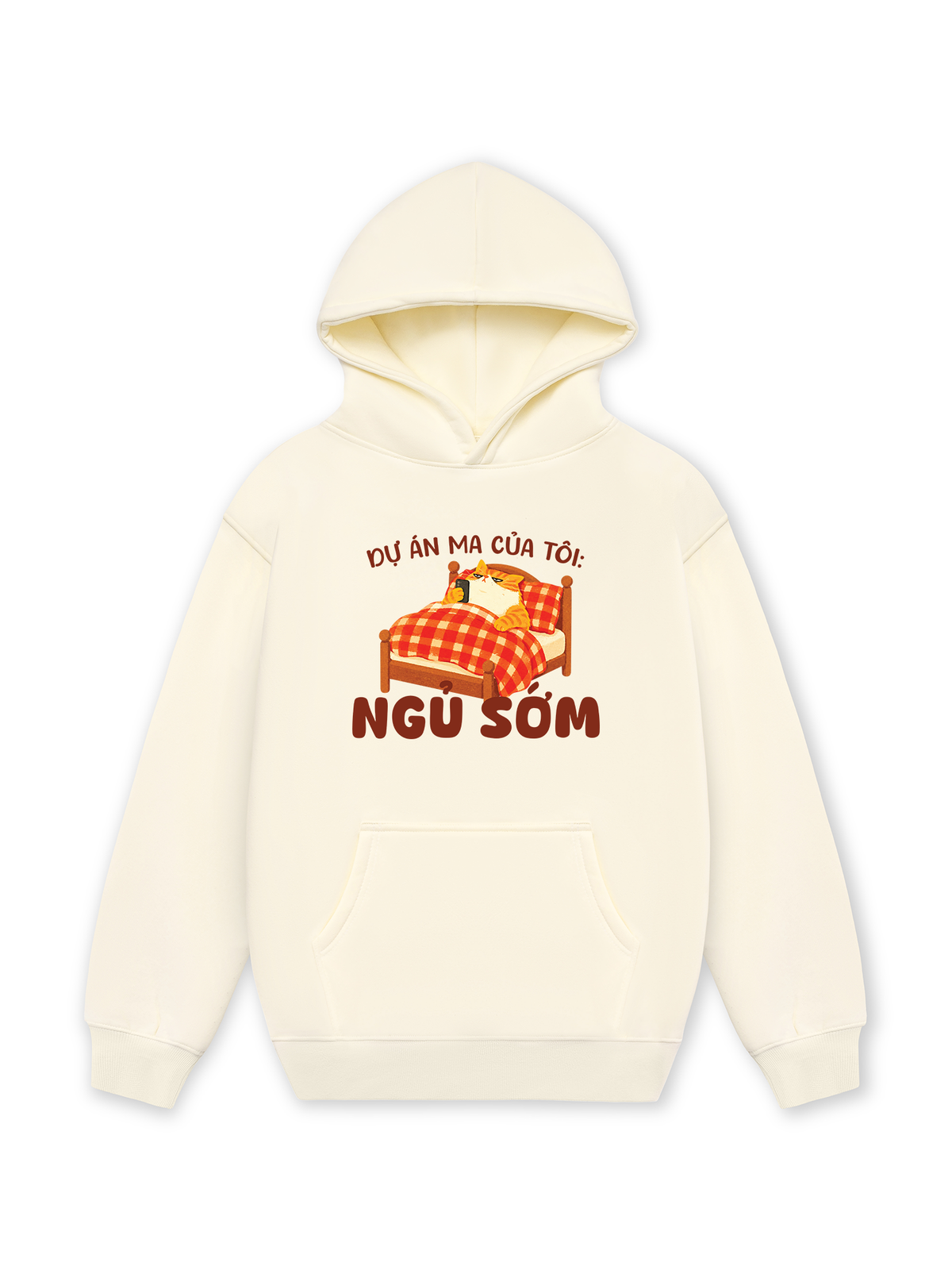 Áo Hoodie Nỉ Hai Da Dự Án Ma Của Tôi Ngủ Sớm