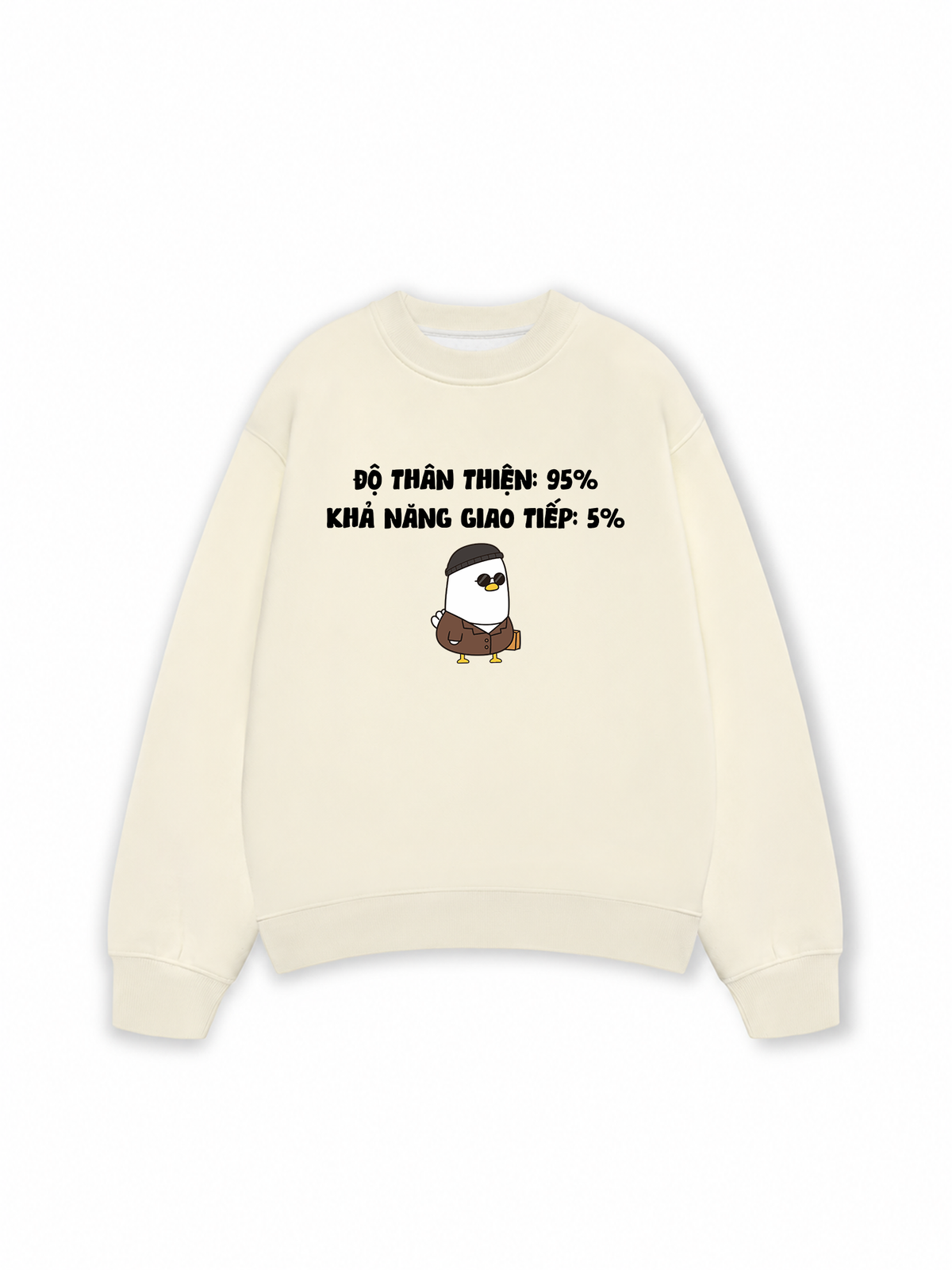 Áo Sweater Nỉ Hai Da Độ Thân Thiện 95%