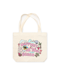 Túi Tote Happiest At The Beach