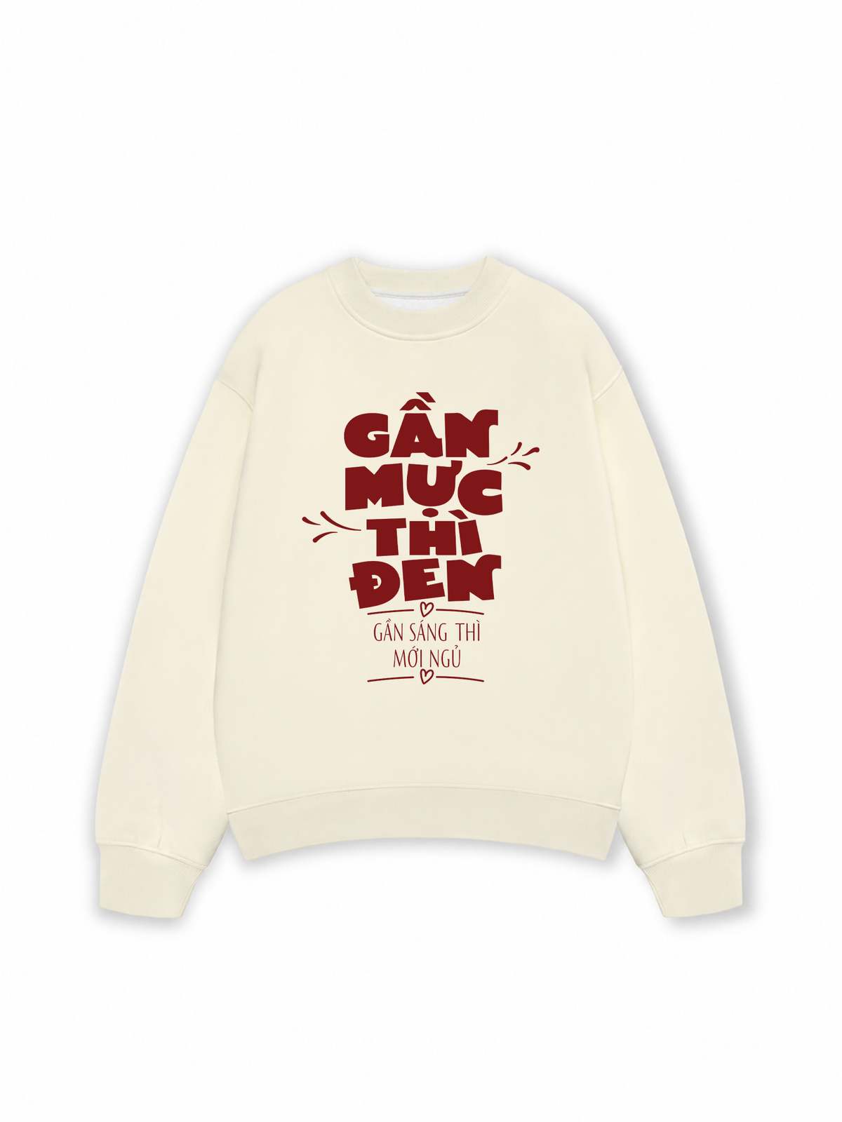 Áo Sweater Nỉ Hai Da Gần Mực Thì Đen