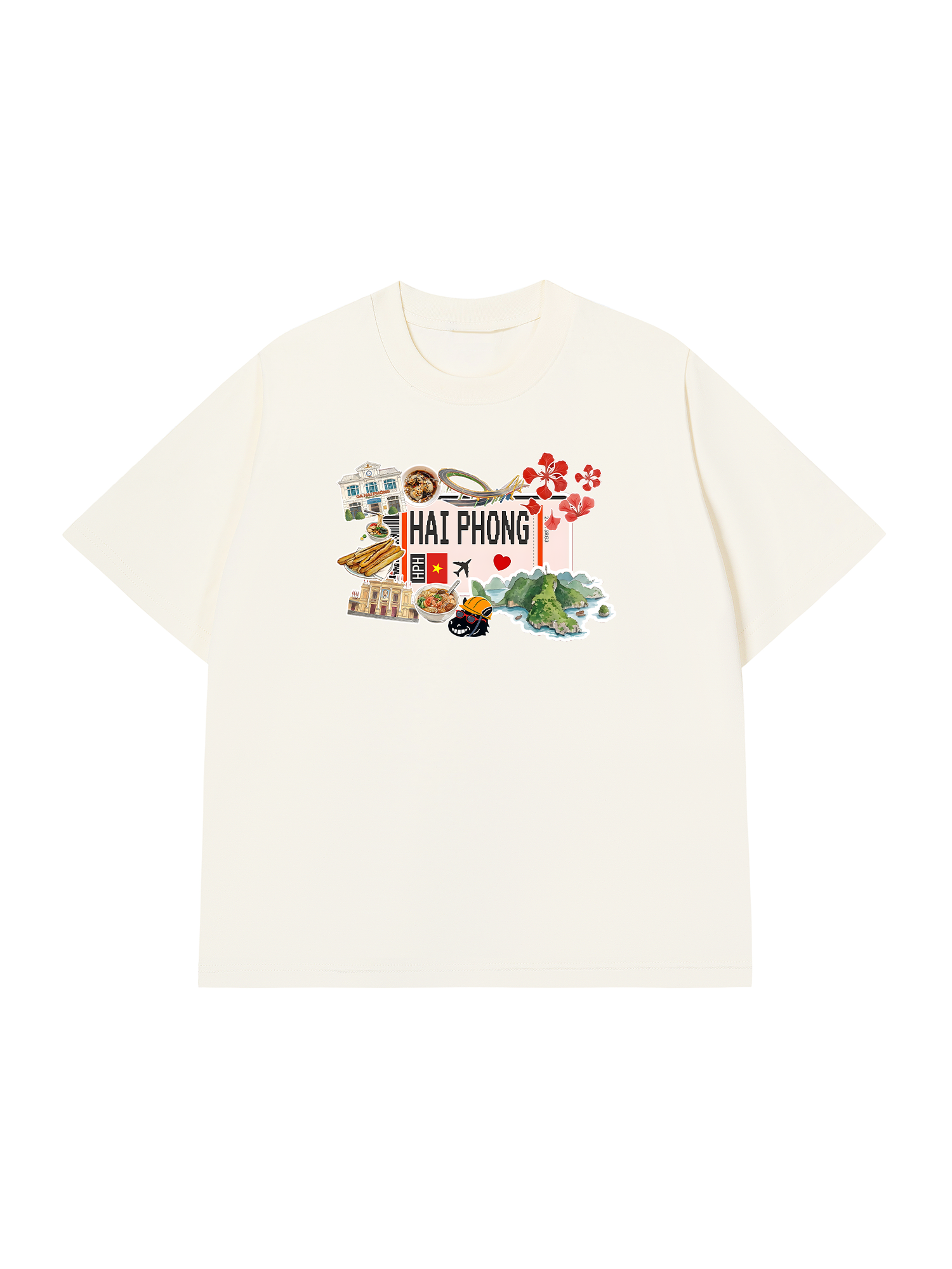 Áo Thun Relaxed Fit Du Lịch Hải Phòng